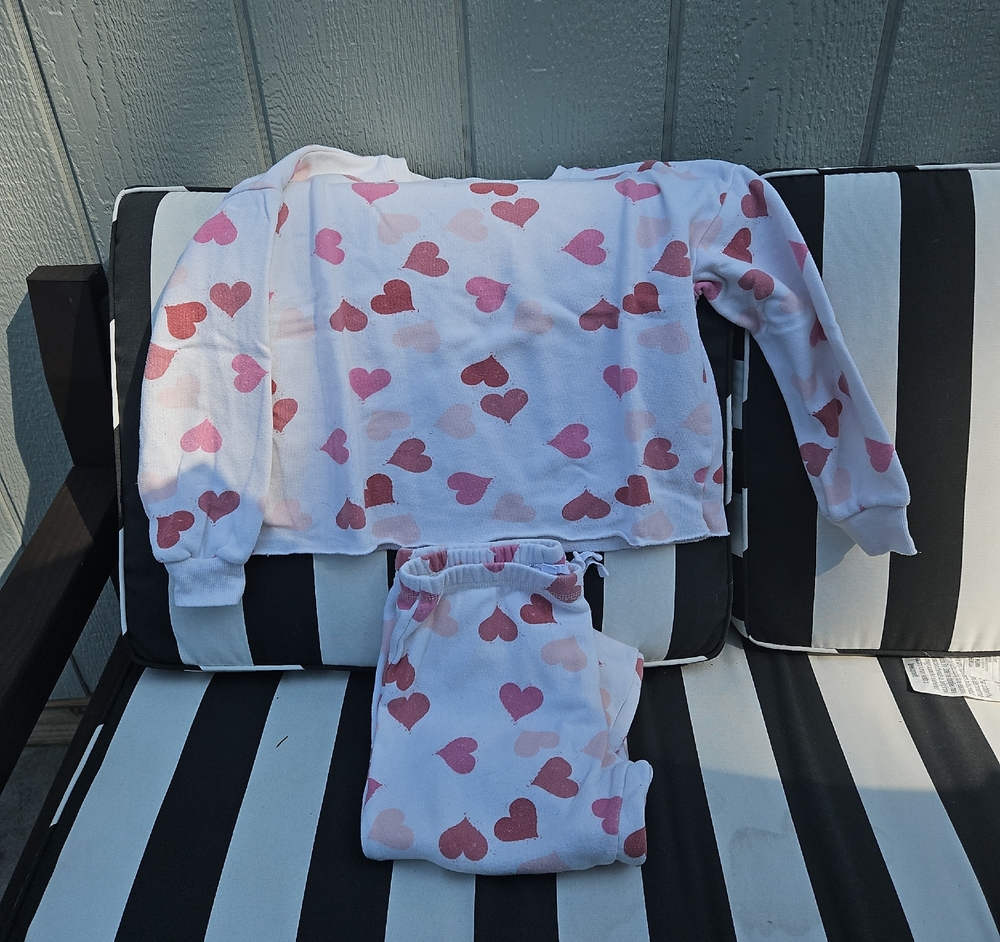 Heart Pattern Kids Pajamas